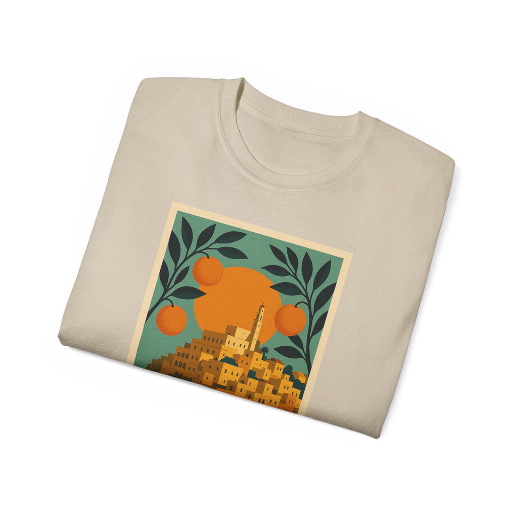 Tel Aviv Israel Vintage Travel Poster Unisex Graphic Unisex Ultra Cotton Tee