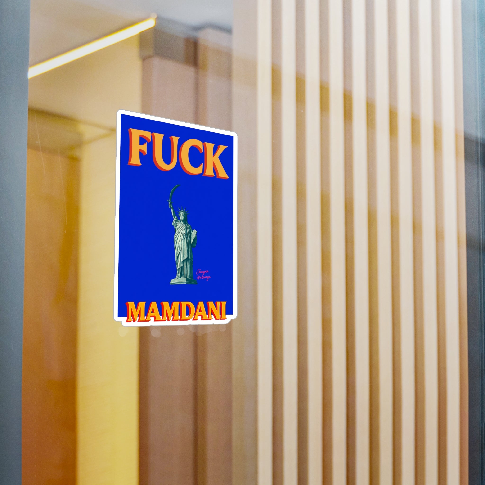 "Fuck Mamdani" Kiss-Cut Vinyl Decals