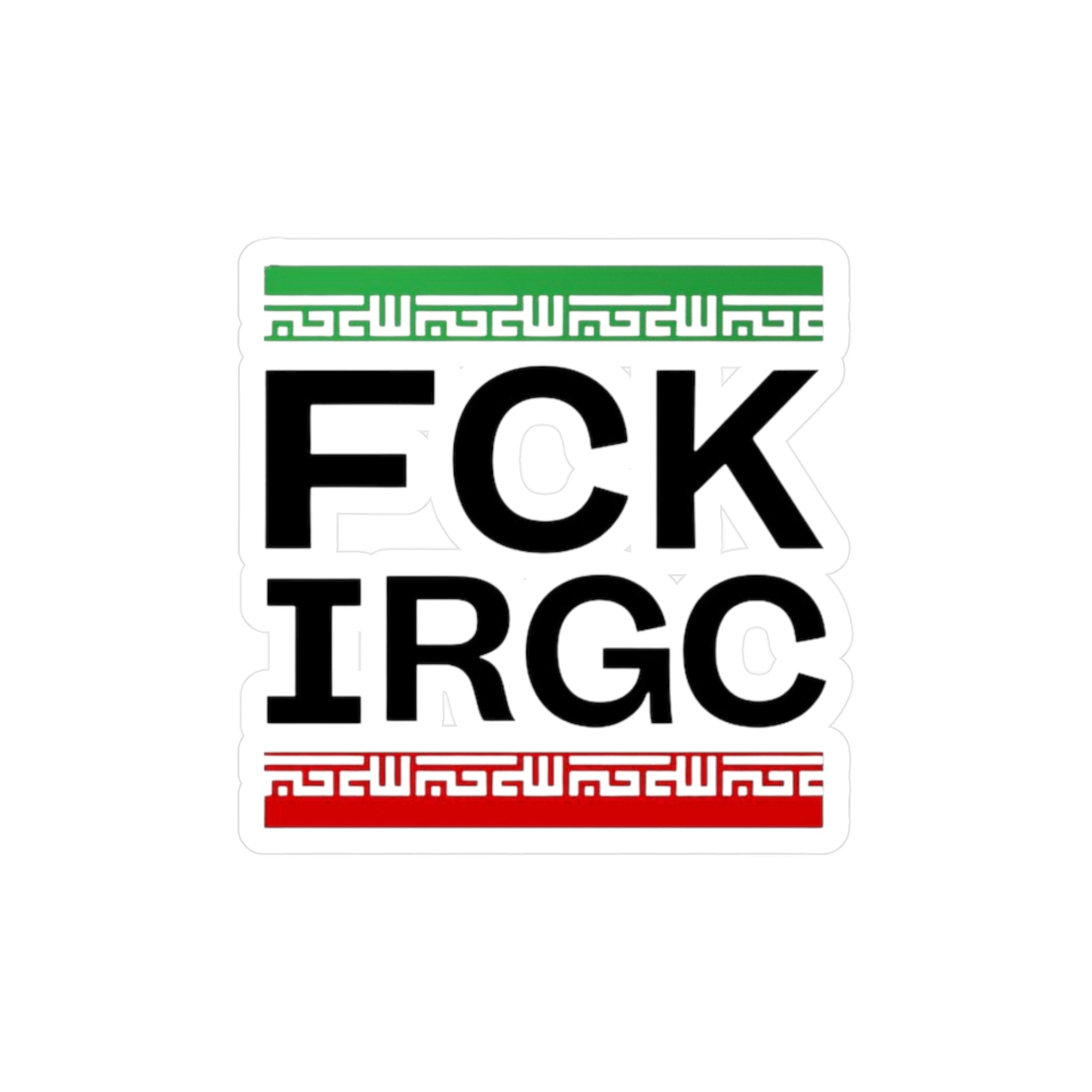 "FCK IRGC" Kiss-Cut Vinyl Decals