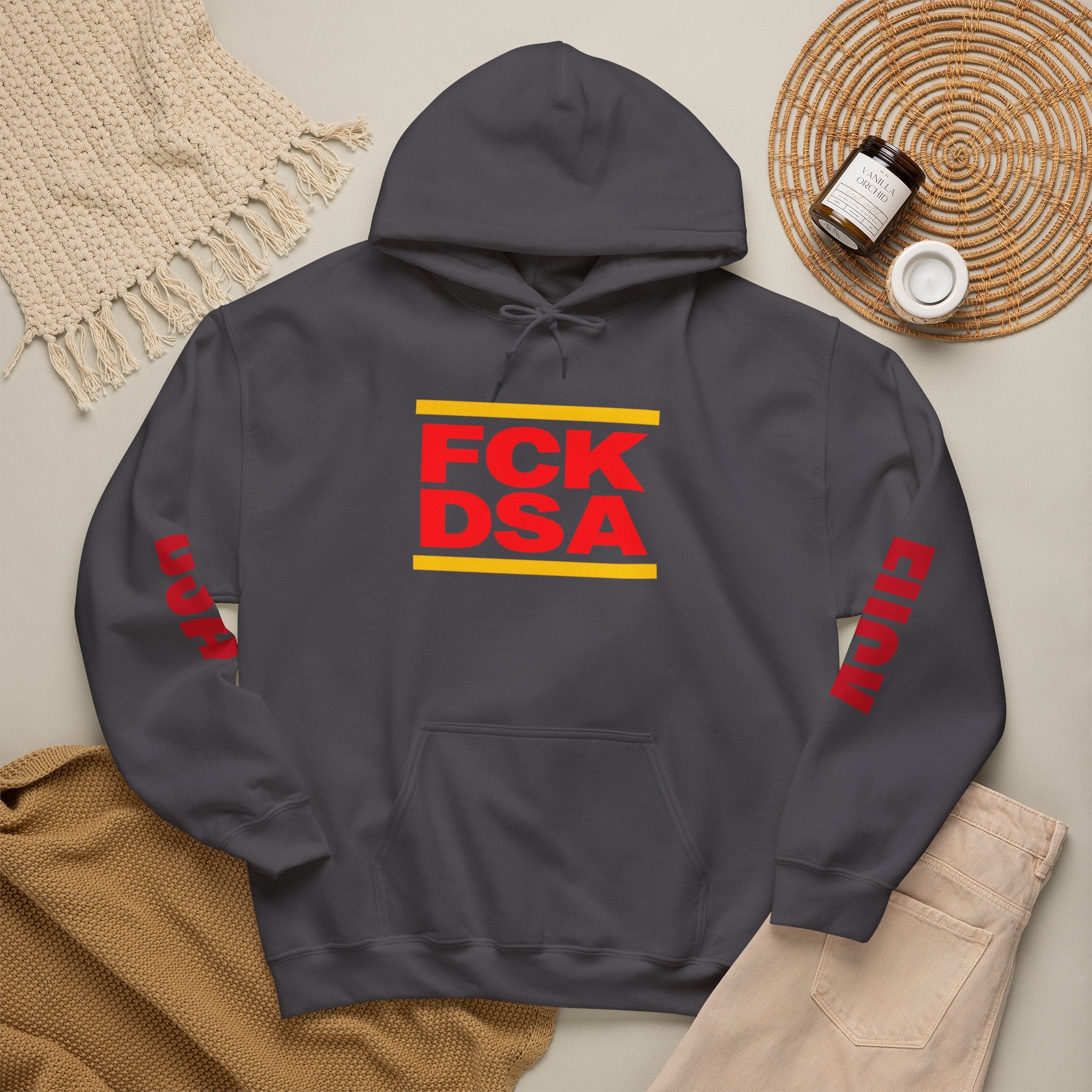 "FCK DSA" Unisex Heavy Blend™ Hooded Sweatshirt