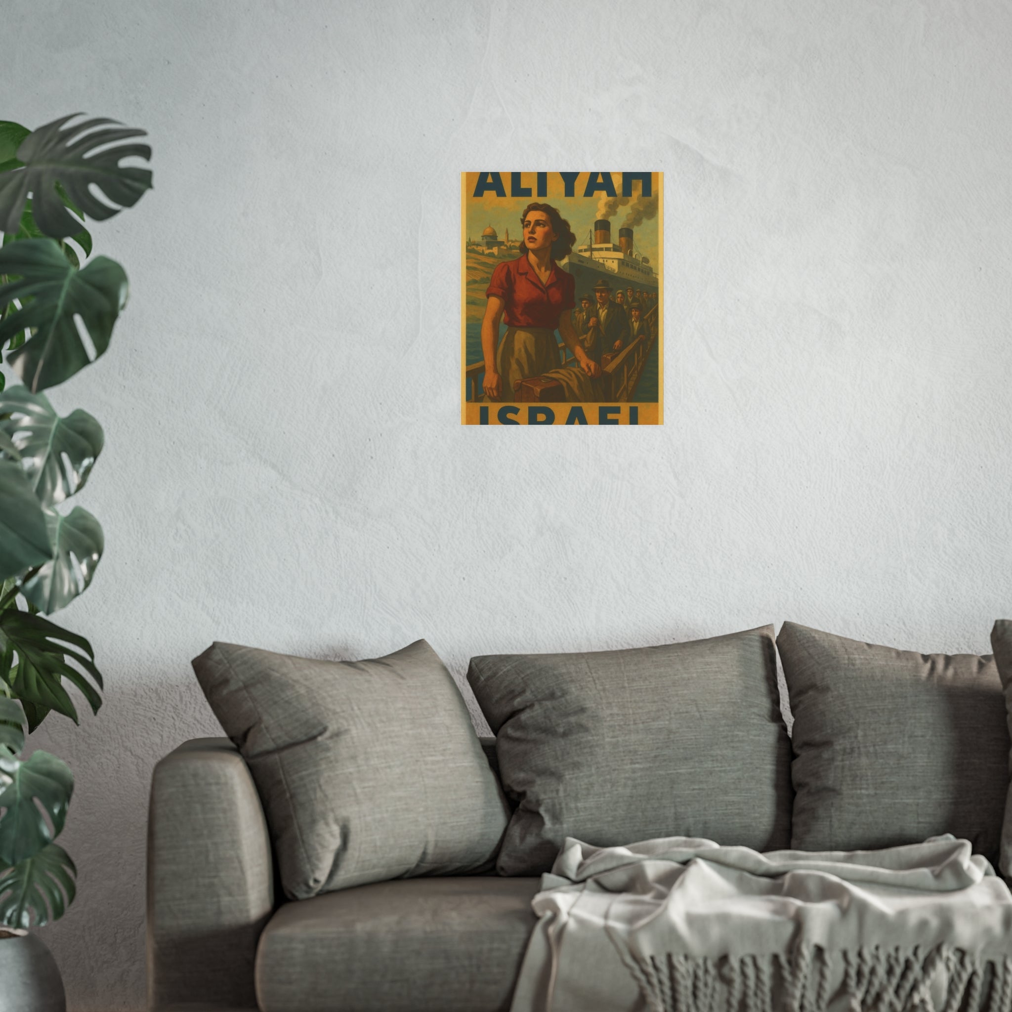 Aliyah Steamership Satin and Archival Matte Posters