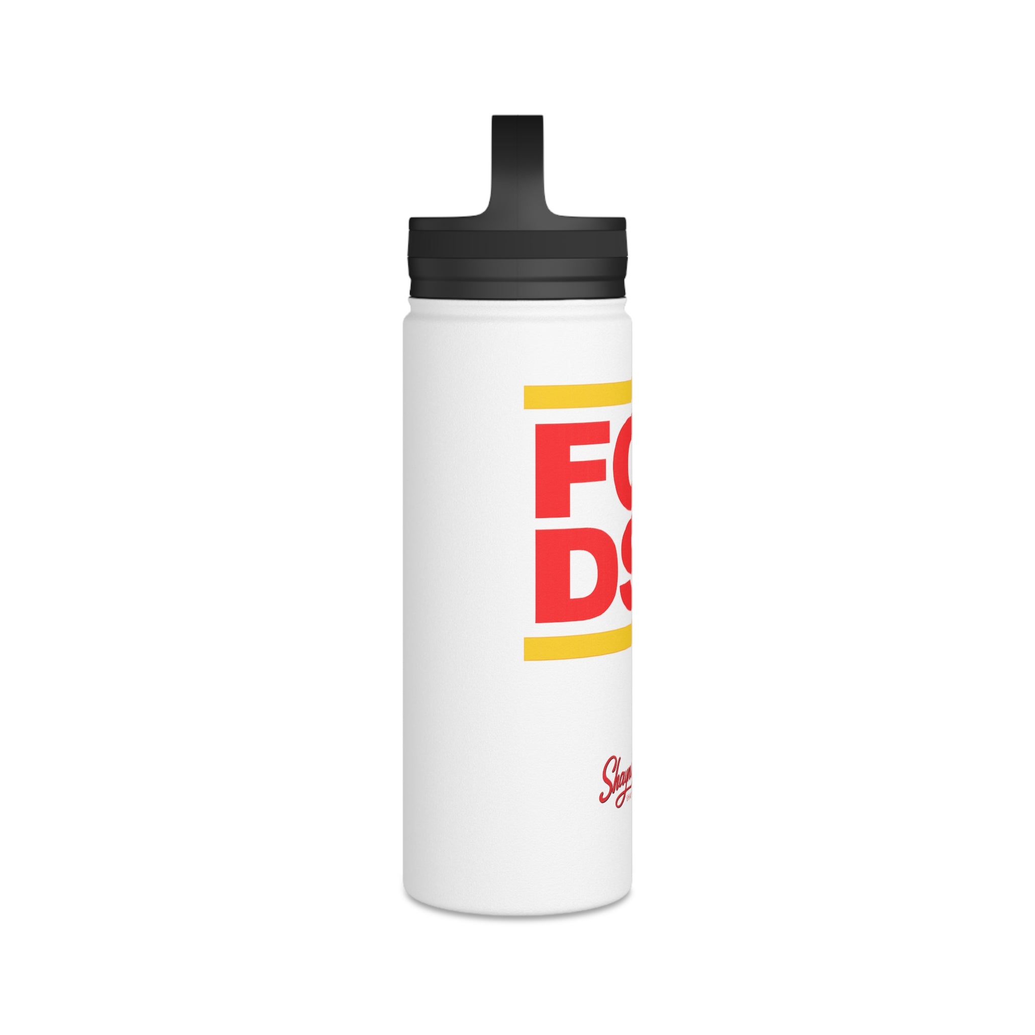 "FCK DSA" Stainless Steel Water Bottle, Handle Lid