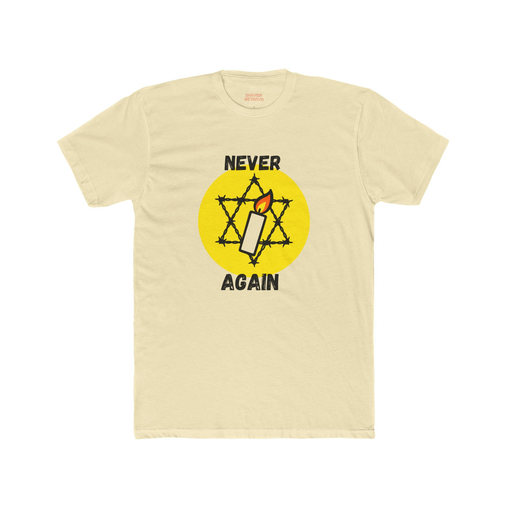 Never Again Memorial Unisex Cotton Crew Tee