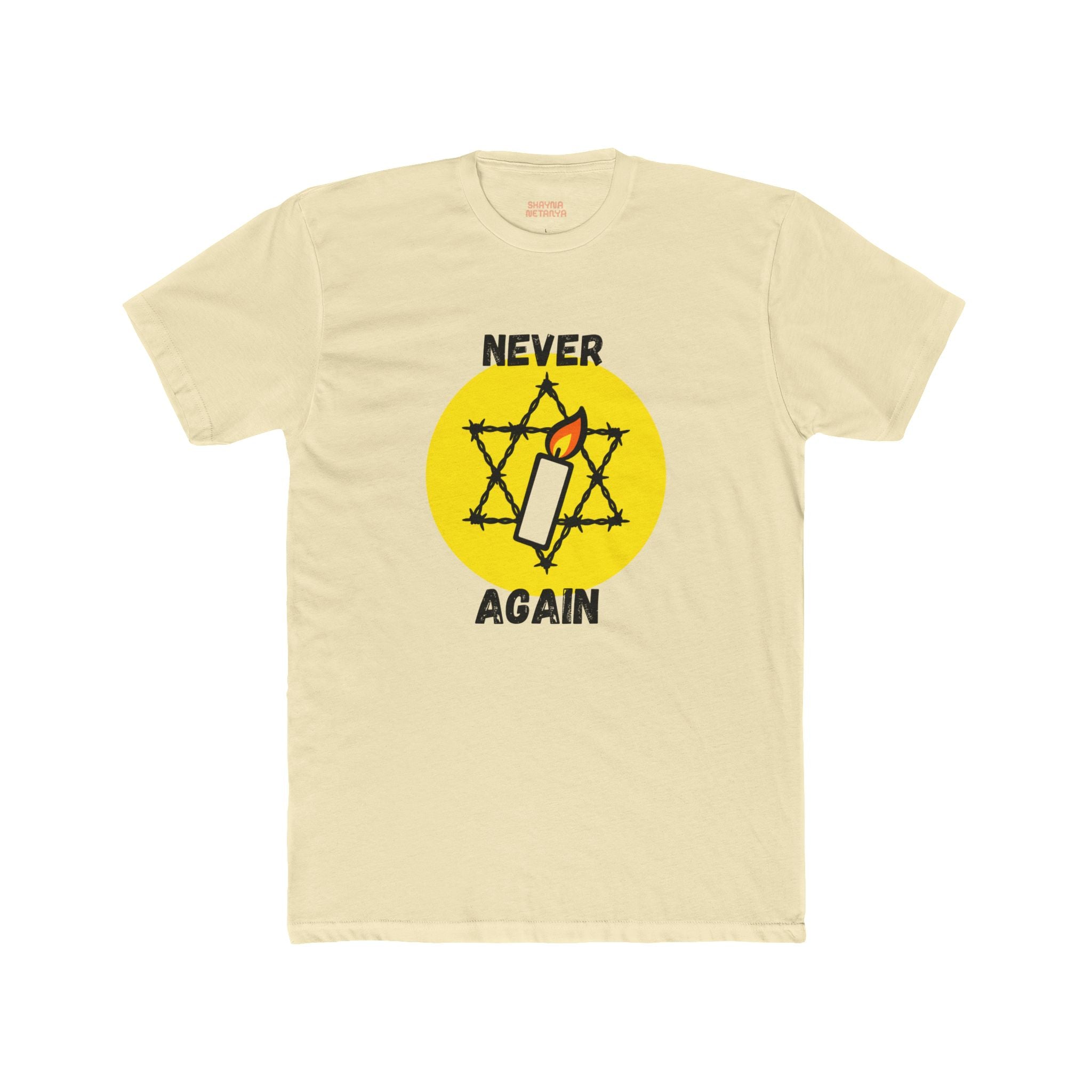 Never Again Memorial Unisex Cotton Crew Tee