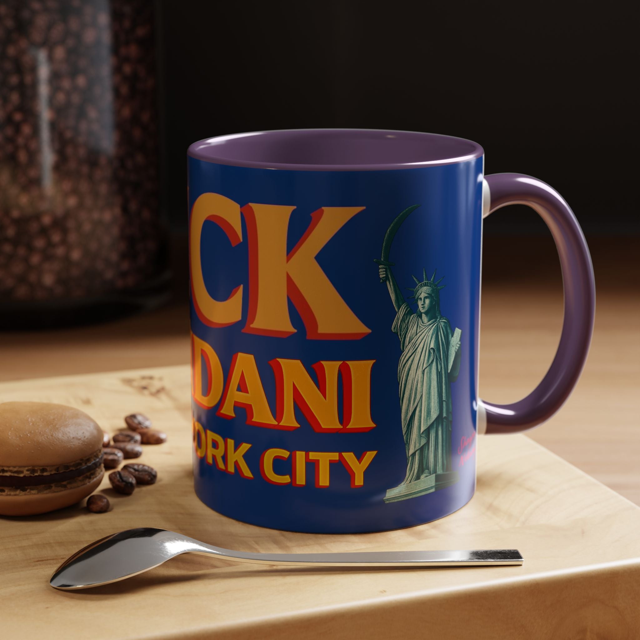 "Fuck Mamdani" Accent Coffee Mug (11, 15oz)