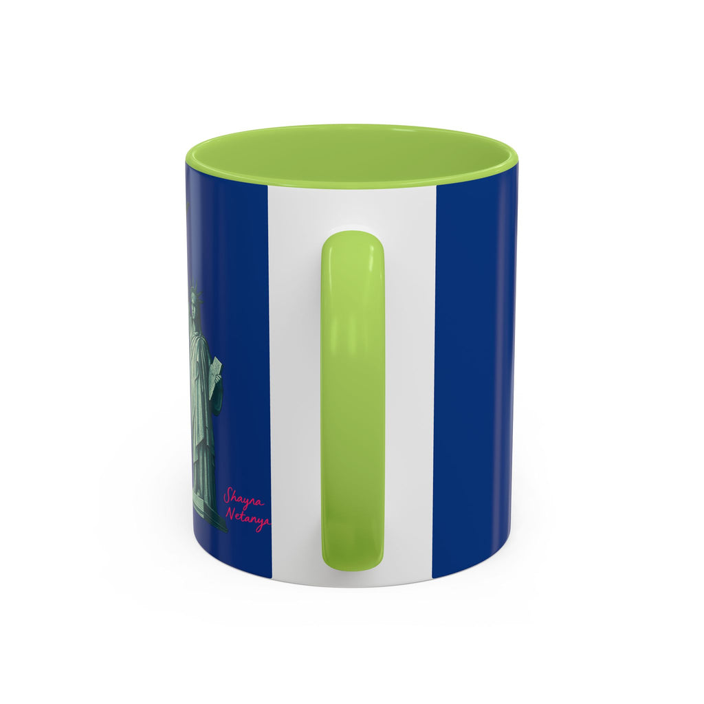 "Fuck Mamdani" Accent Coffee Mug (11, 15oz)