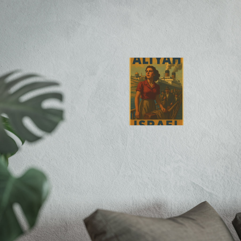 Aliyah Steamership Satin and Archival Matte Posters