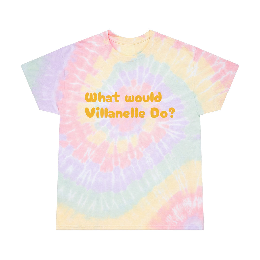"What Would Villanelle Do?" Tie-Dye Tee, Spiral