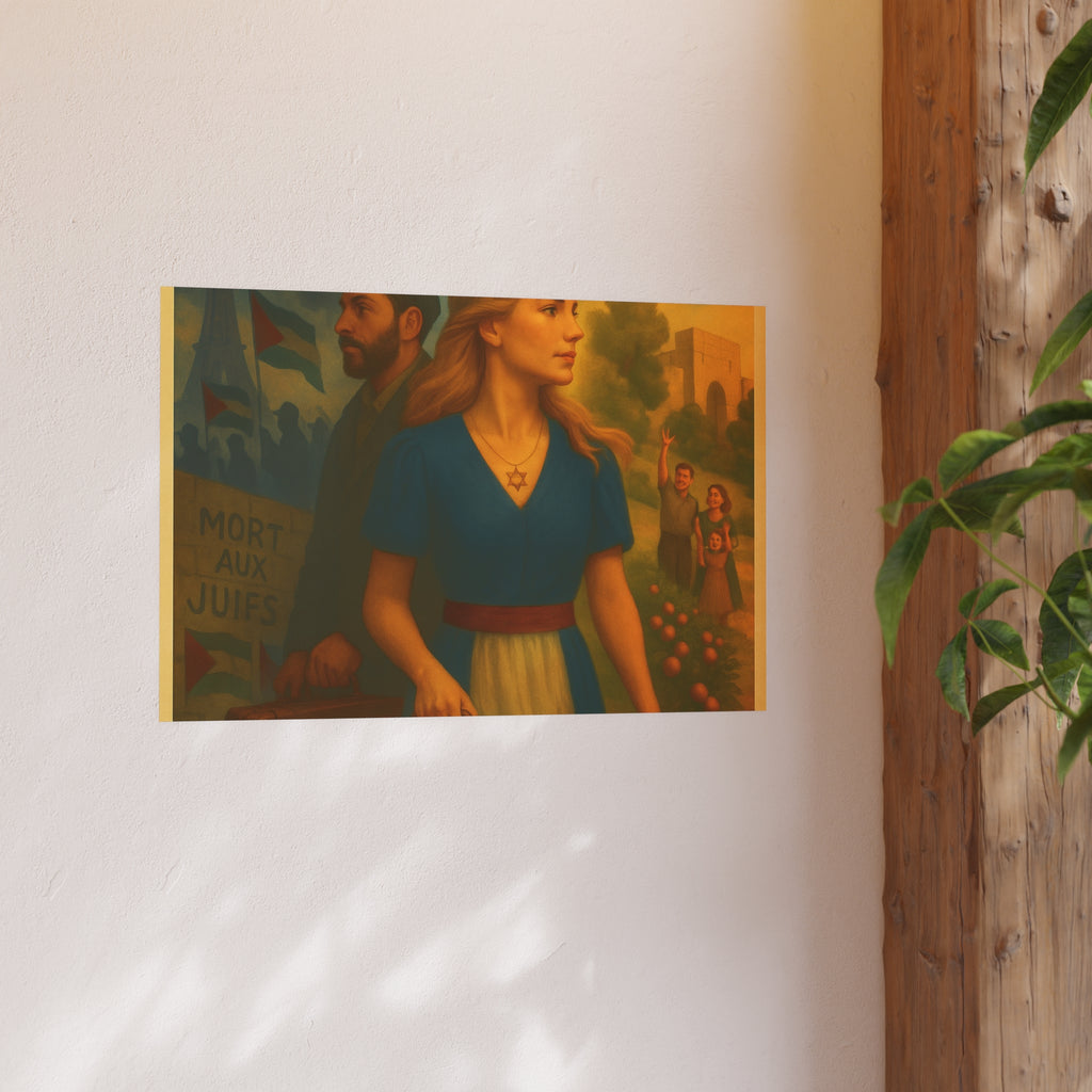 De l’Ombre à la Lumière | French Aliyah to Israel Vintage Poster Satin and Archival Matte Posters