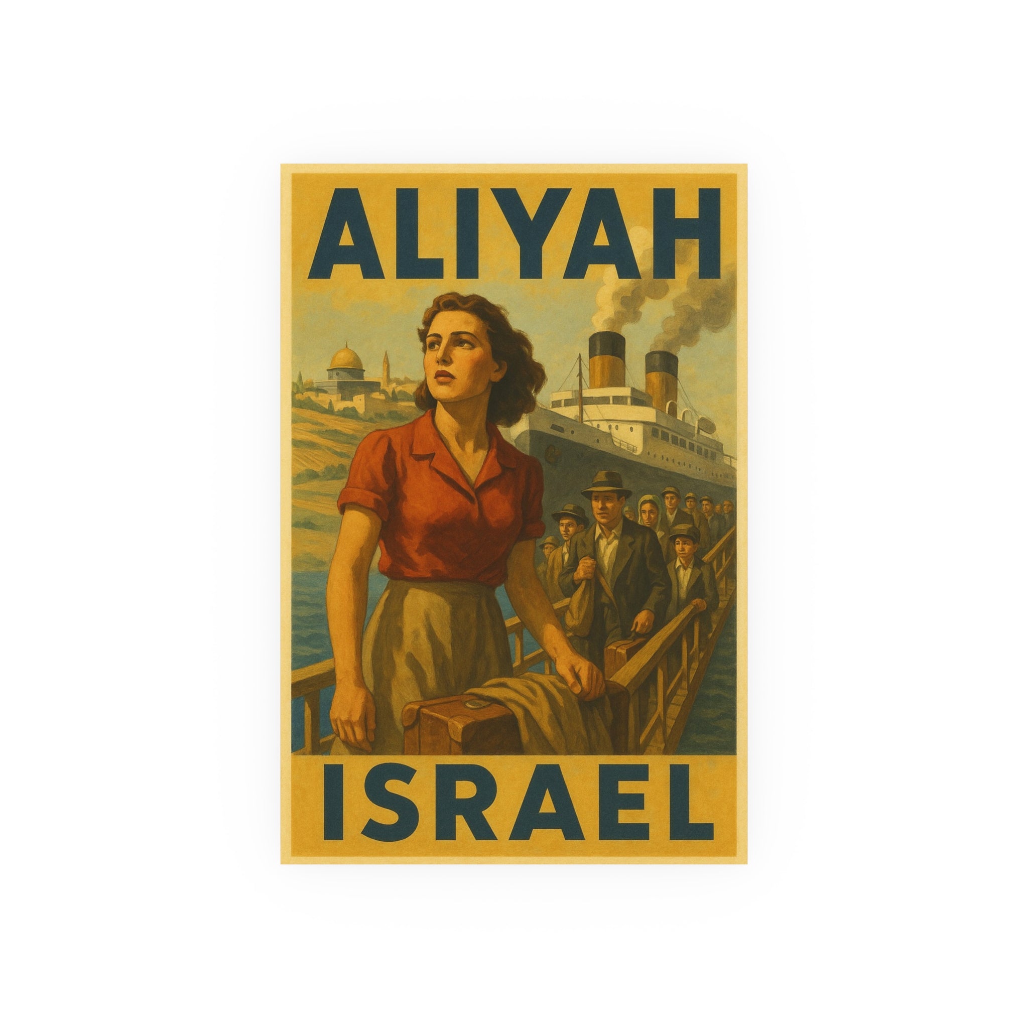 Aliyah Steamership Satin and Archival Matte Posters