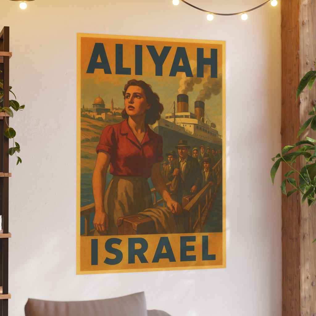 Aliyah Steamership Satin and Archival Matte Posters