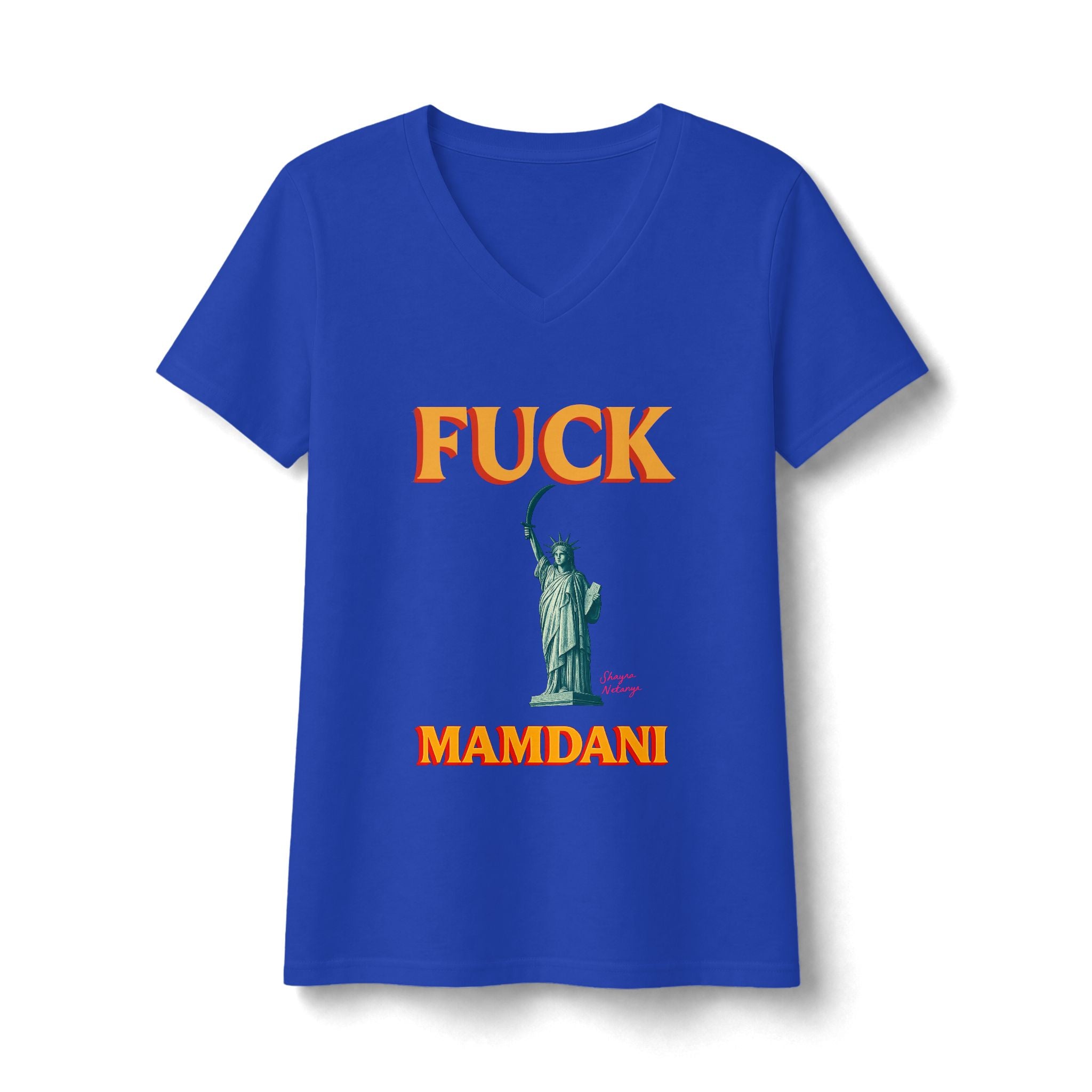 Deep V "Fuck Mamdani" Fan Favorite V-Neck Tee