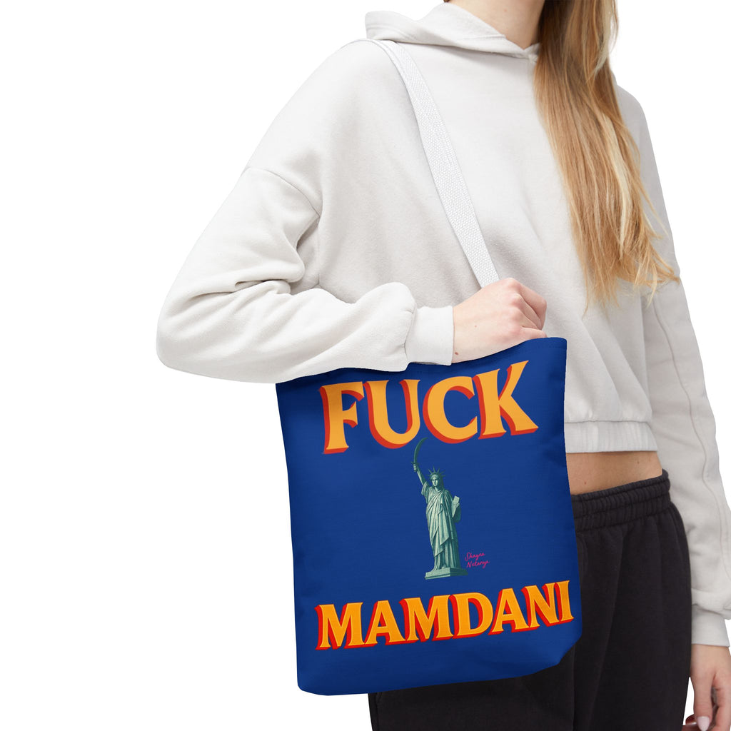 "Fuck Mamdani" Tote Bag (AOP)