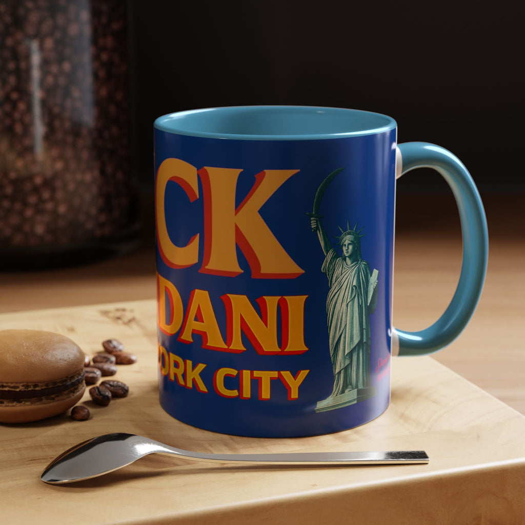 "Fuck Mamdani" Accent Coffee Mug (11, 15oz)