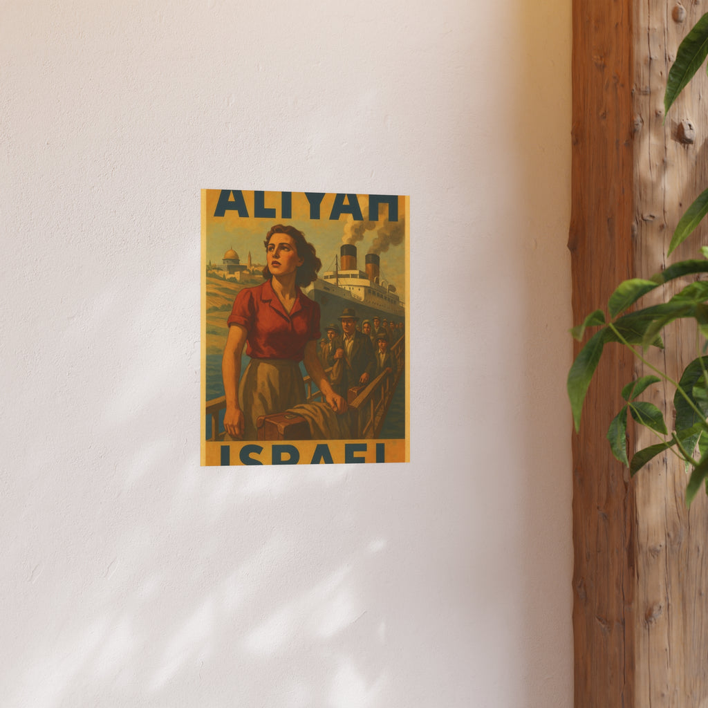 Aliyah Steamership Satin and Archival Matte Posters