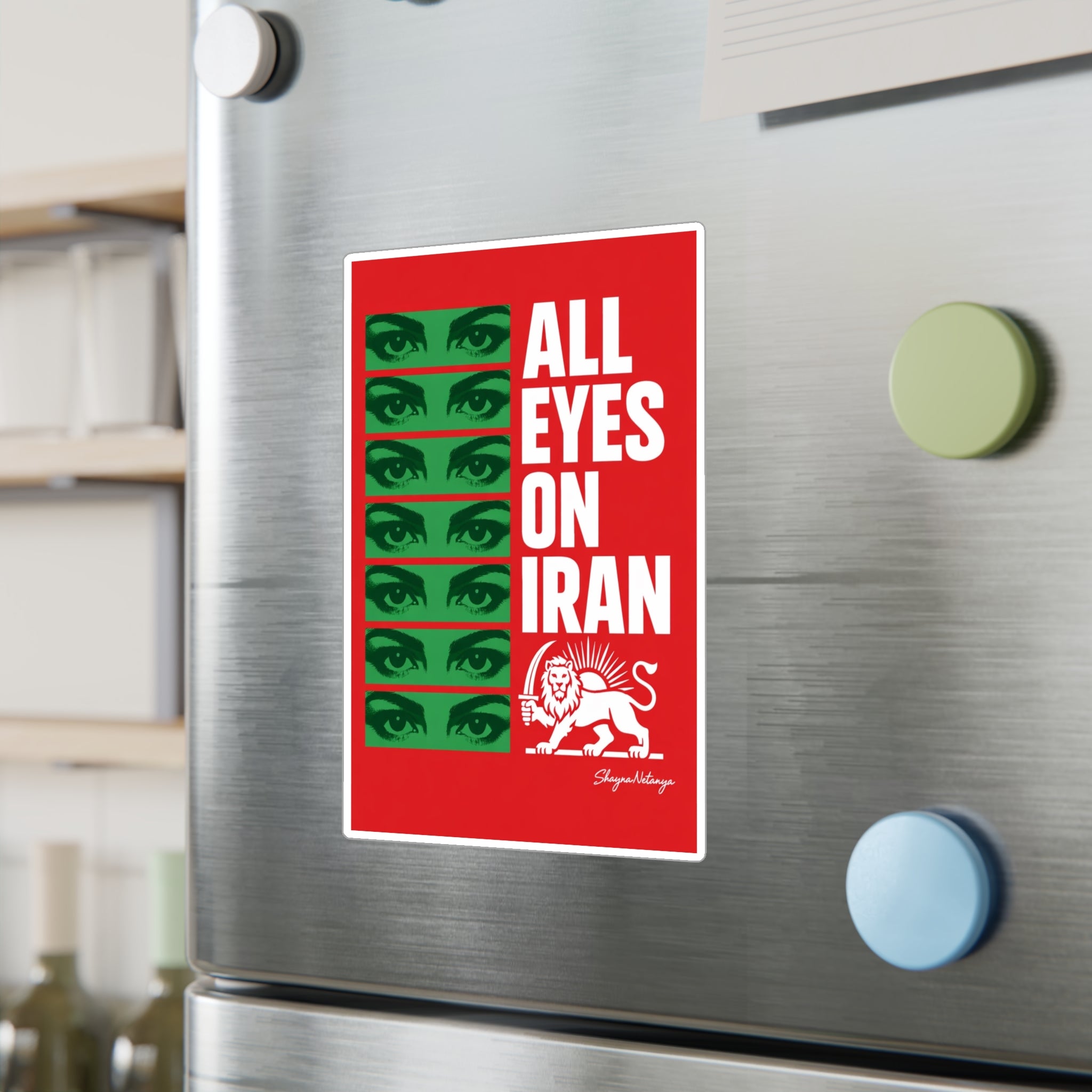 All Eyes On Iran Kiss-Cut Vinyl Decals