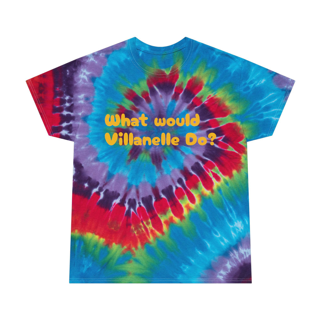 "What Would Villanelle Do?" Tie-Dye Tee, Spiral