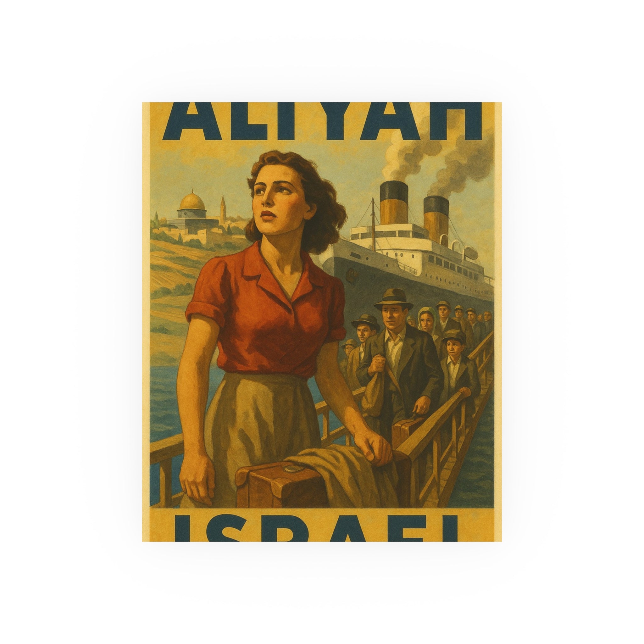 Aliyah Steamership Satin and Archival Matte Posters